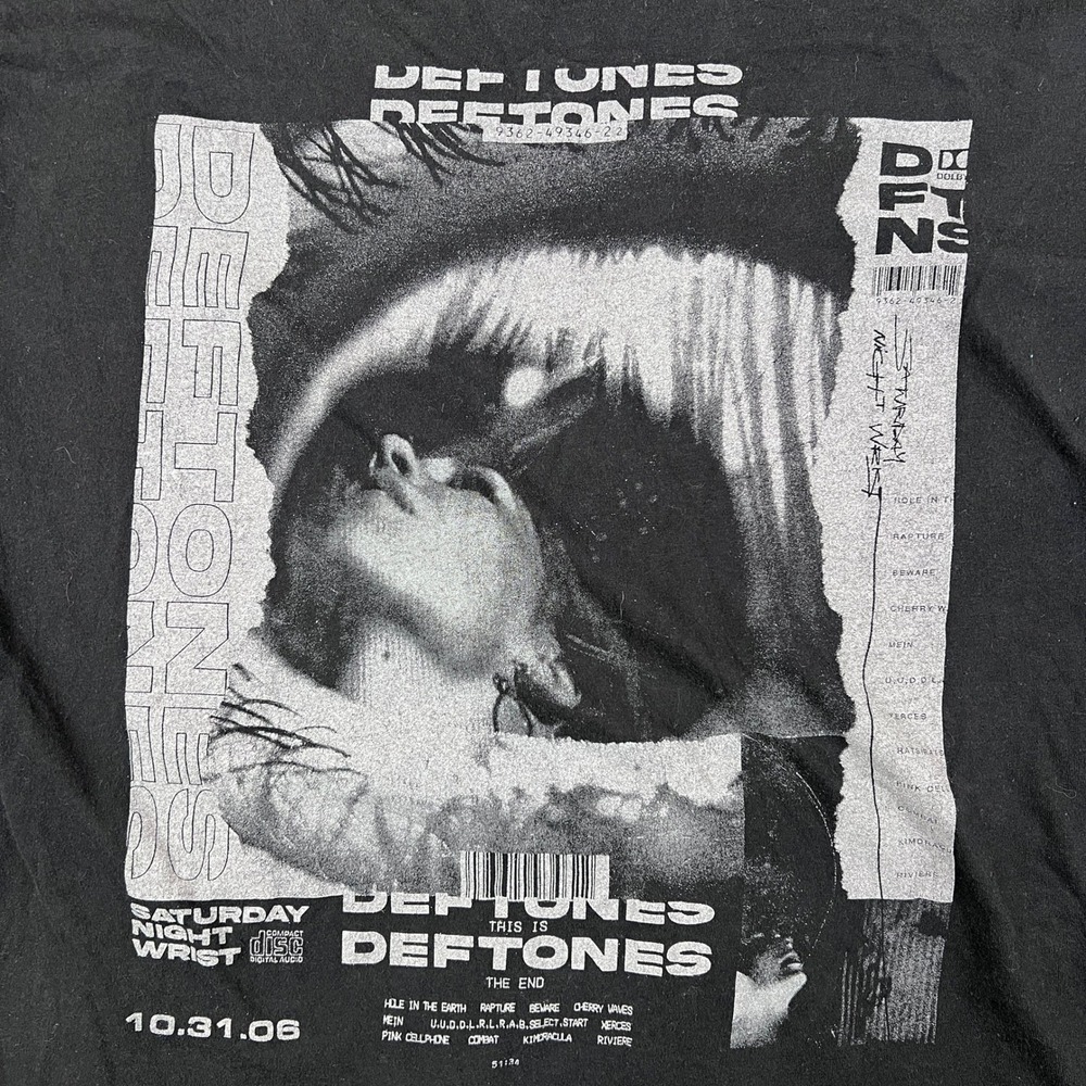 Vintage Deftones Shirt Mens XL Saturday Night Wrist Boxy Band Tour Y2K 2006 - Picture 4 of 8